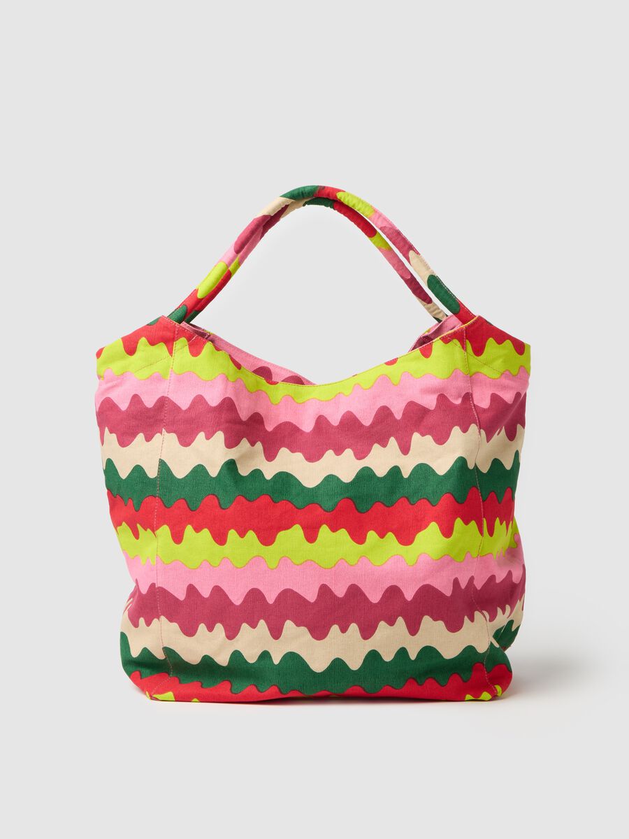 Multicolor Cotton Beach Bag Lead_1