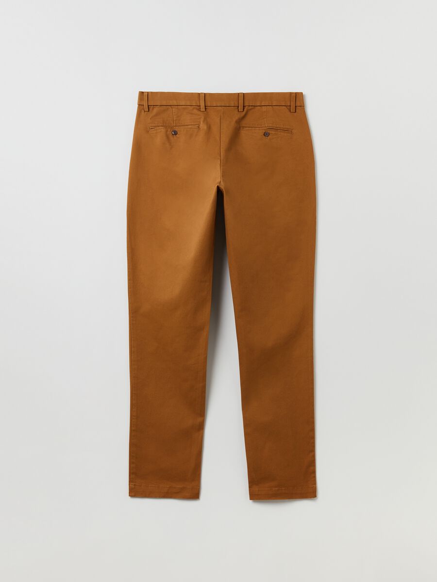 Slim fit, stretch cotton trousers_2