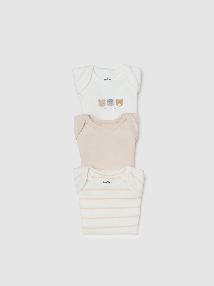 Set of pure cotton multicolour baby bodysuits_2
