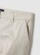 Beige stretch cotton satin trousers regular fit_5
