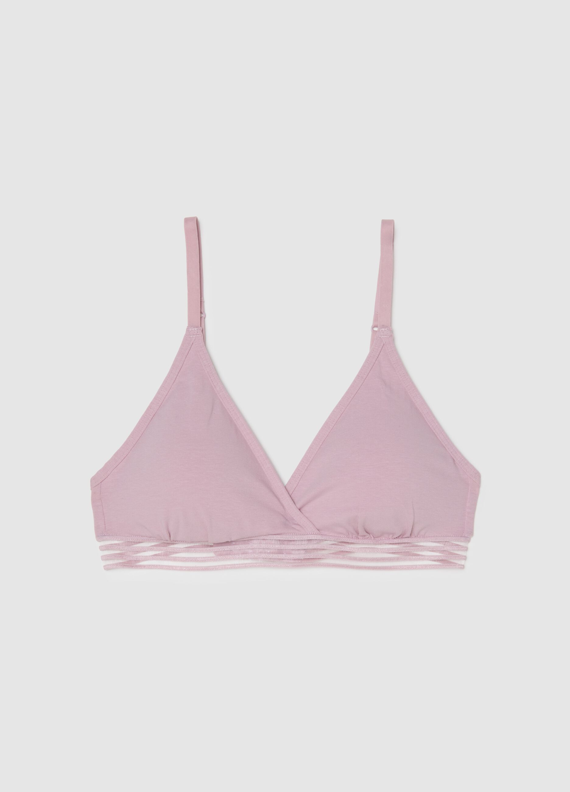 Pink Stretch Cotton Bra