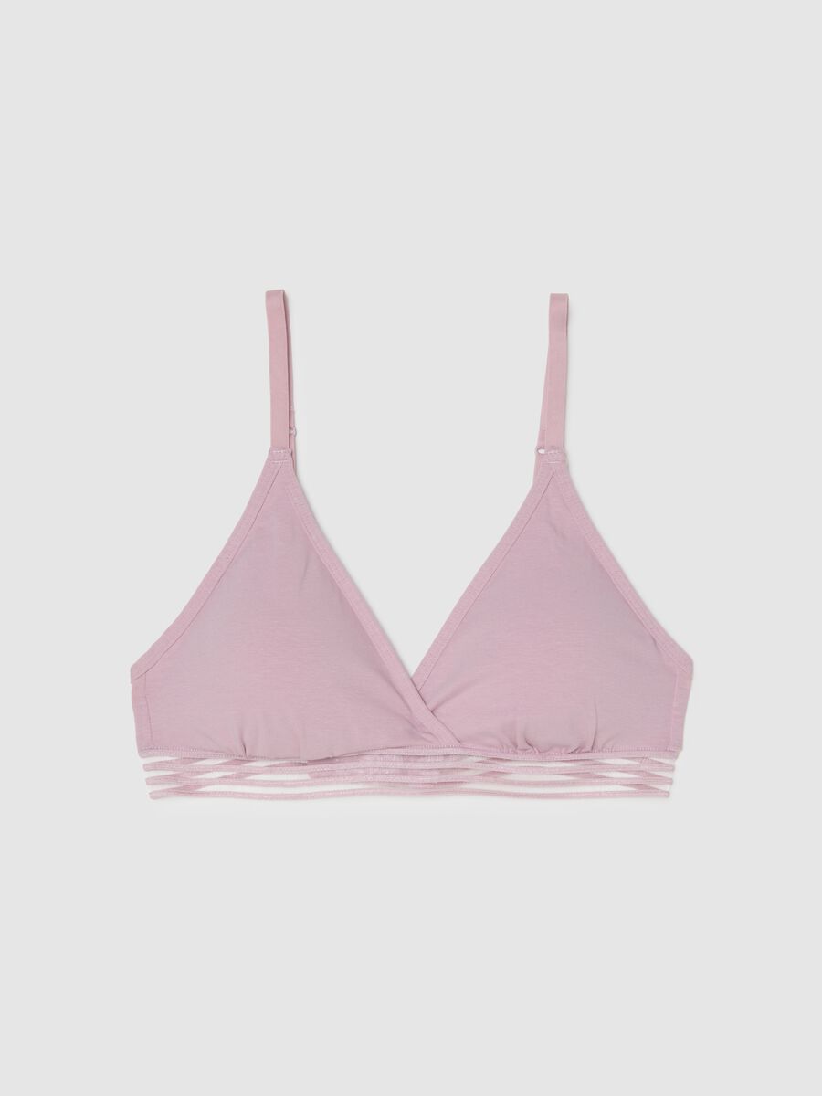 Pink Stretch Cotton Bra_4