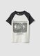 T-shirt in cotone elasticizzato multicolor fitted_4
