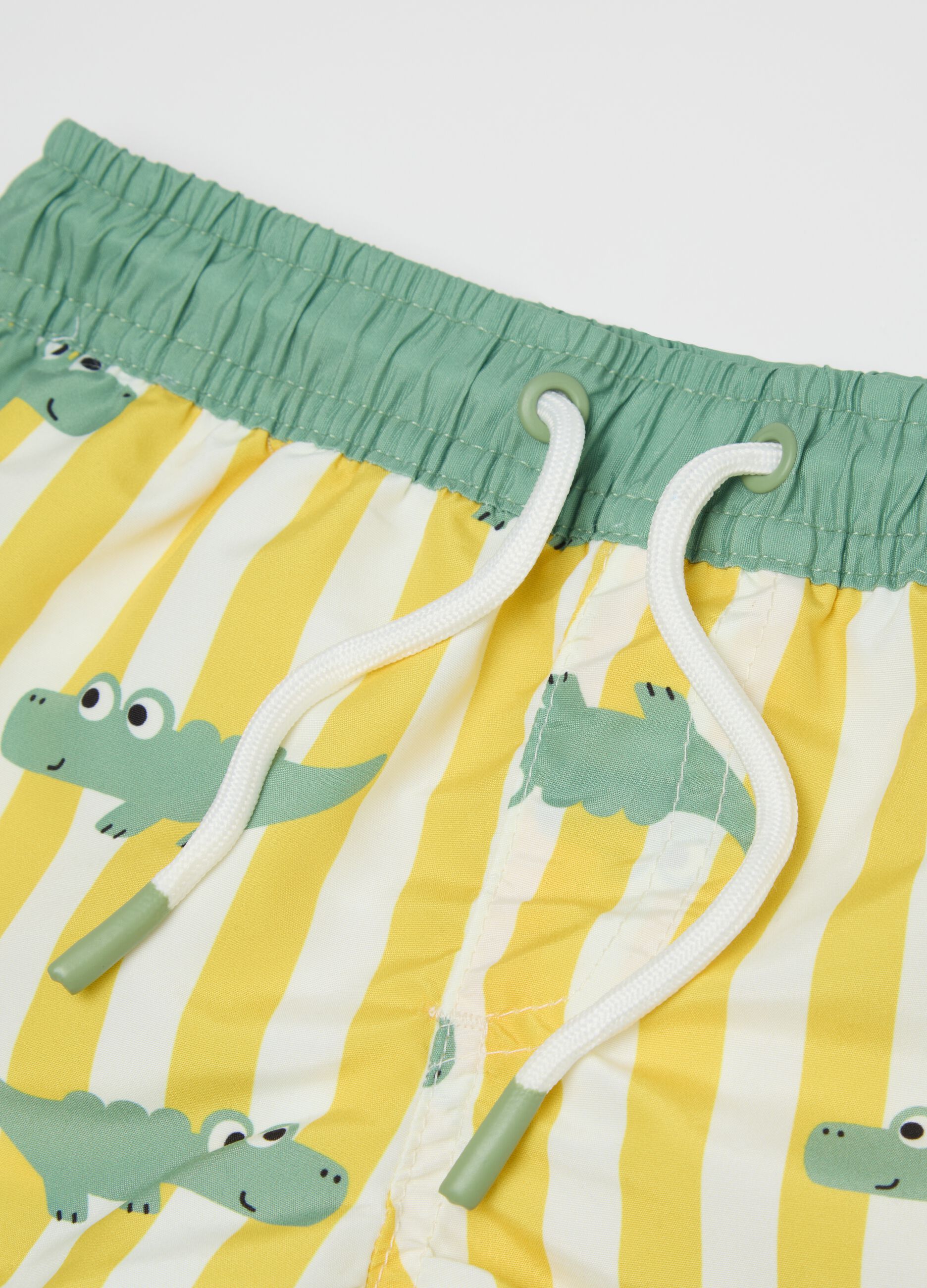 Children's multicolour swim shorts with print