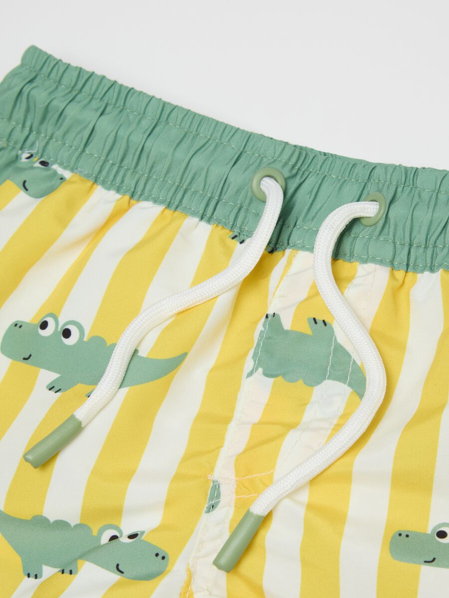 Children's multicolour swim shorts with print_2