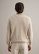 Pullover girocollo in cotone e lino beige regular fit_2