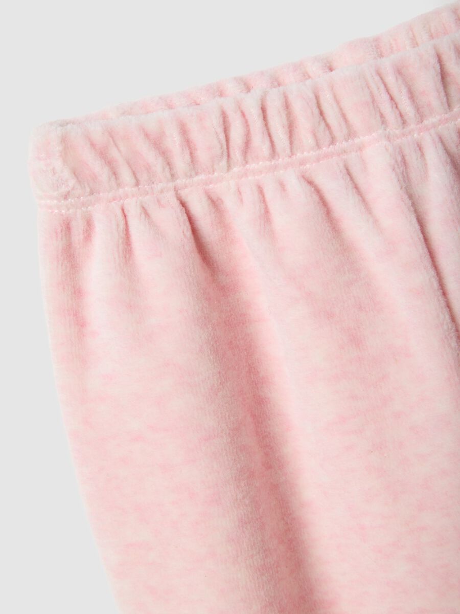 Baby set in white and pink cotton blend_3