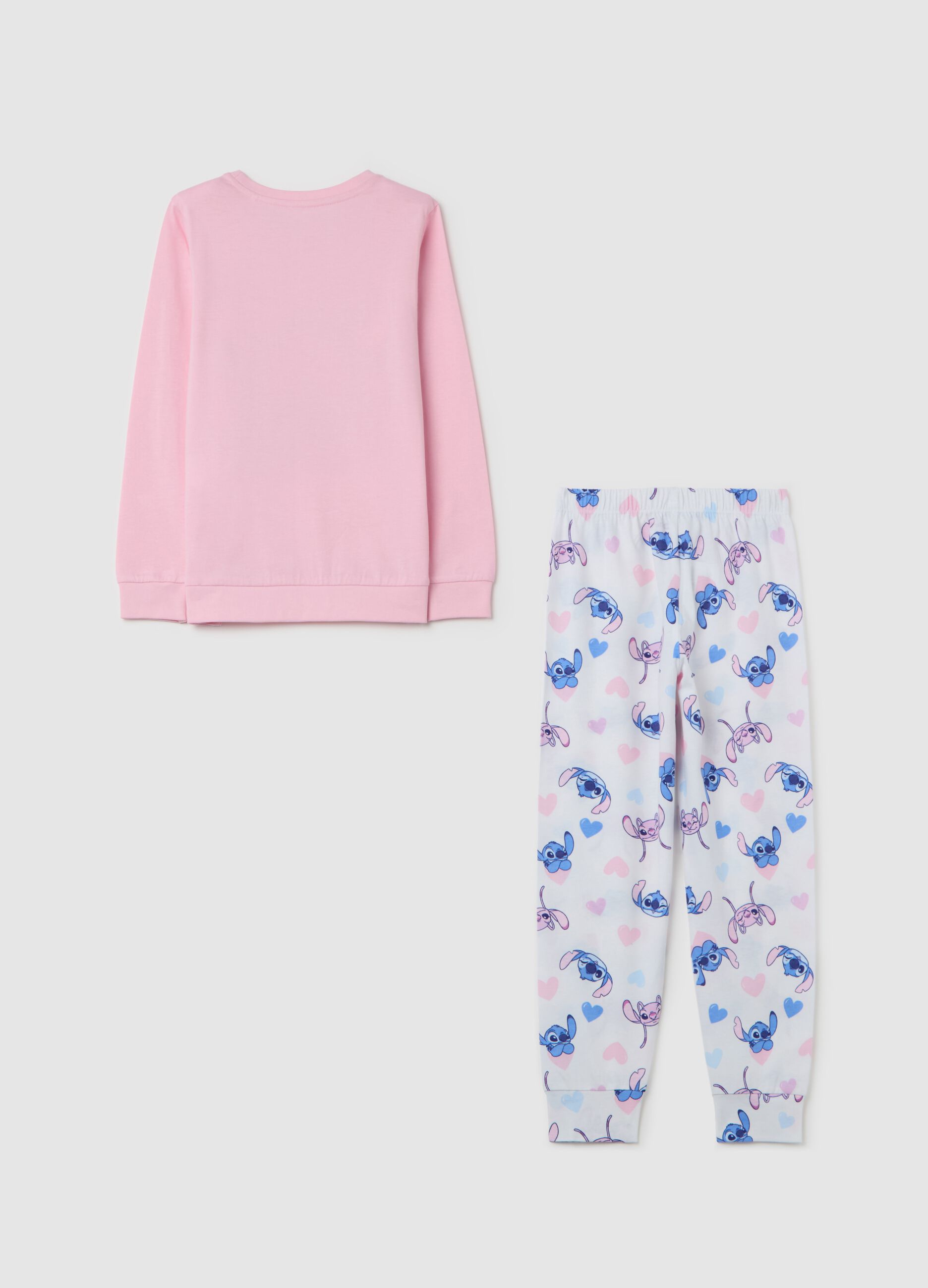 Long pyjamas with Stitch and Angel print