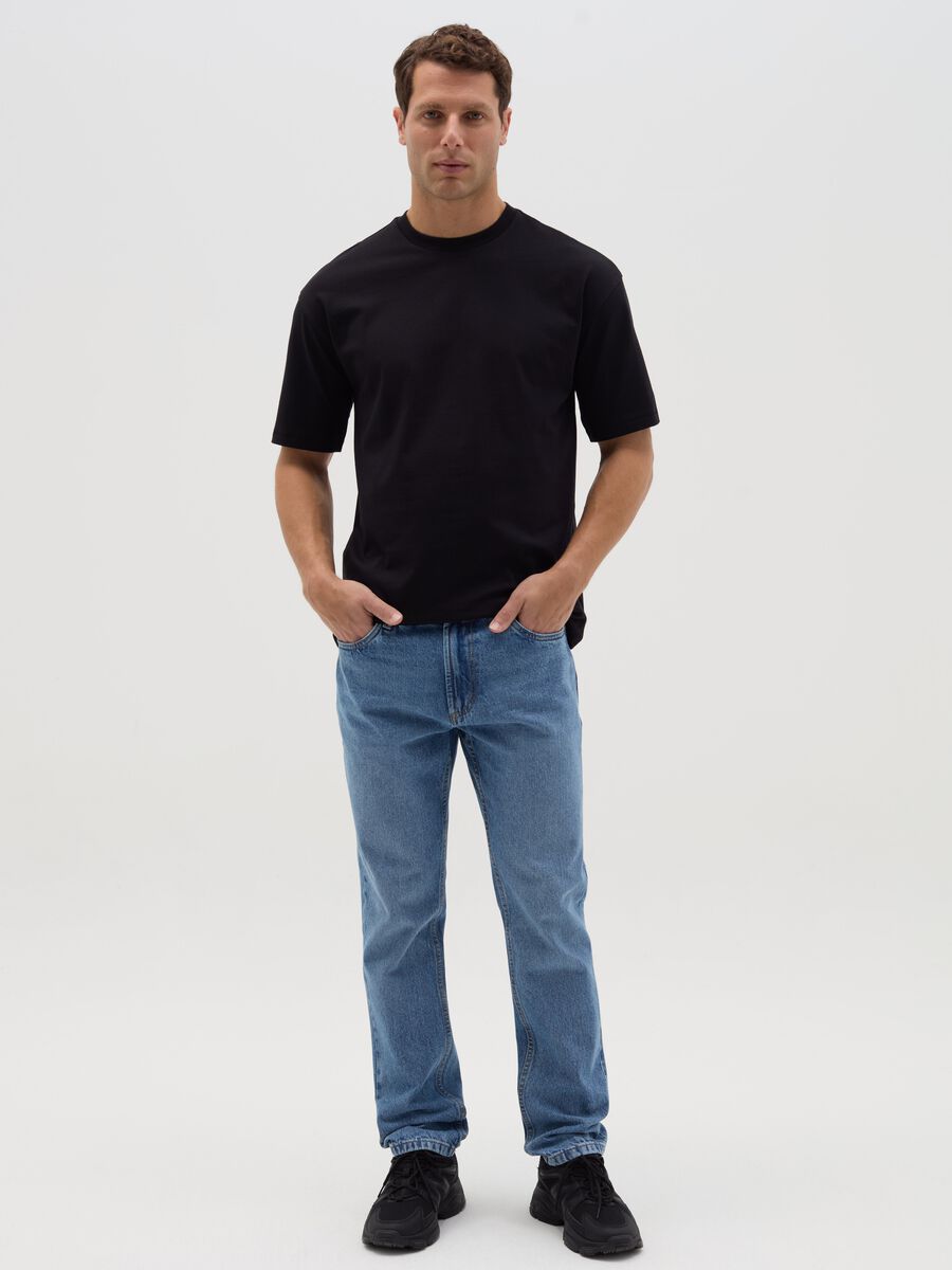 Solid colour T-shirt in organic cotton_1