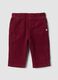 Pink pure cotton trousers with elasticated waist_0