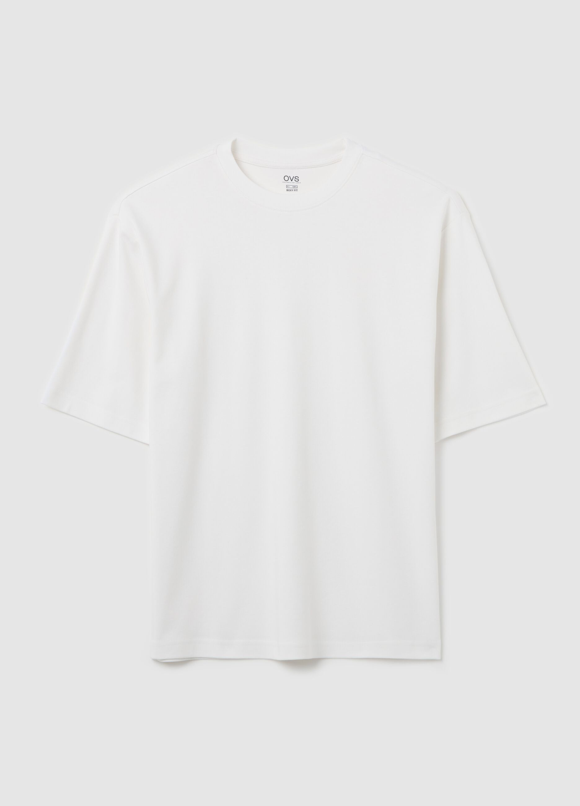 White short sleeve cotton t-shirt