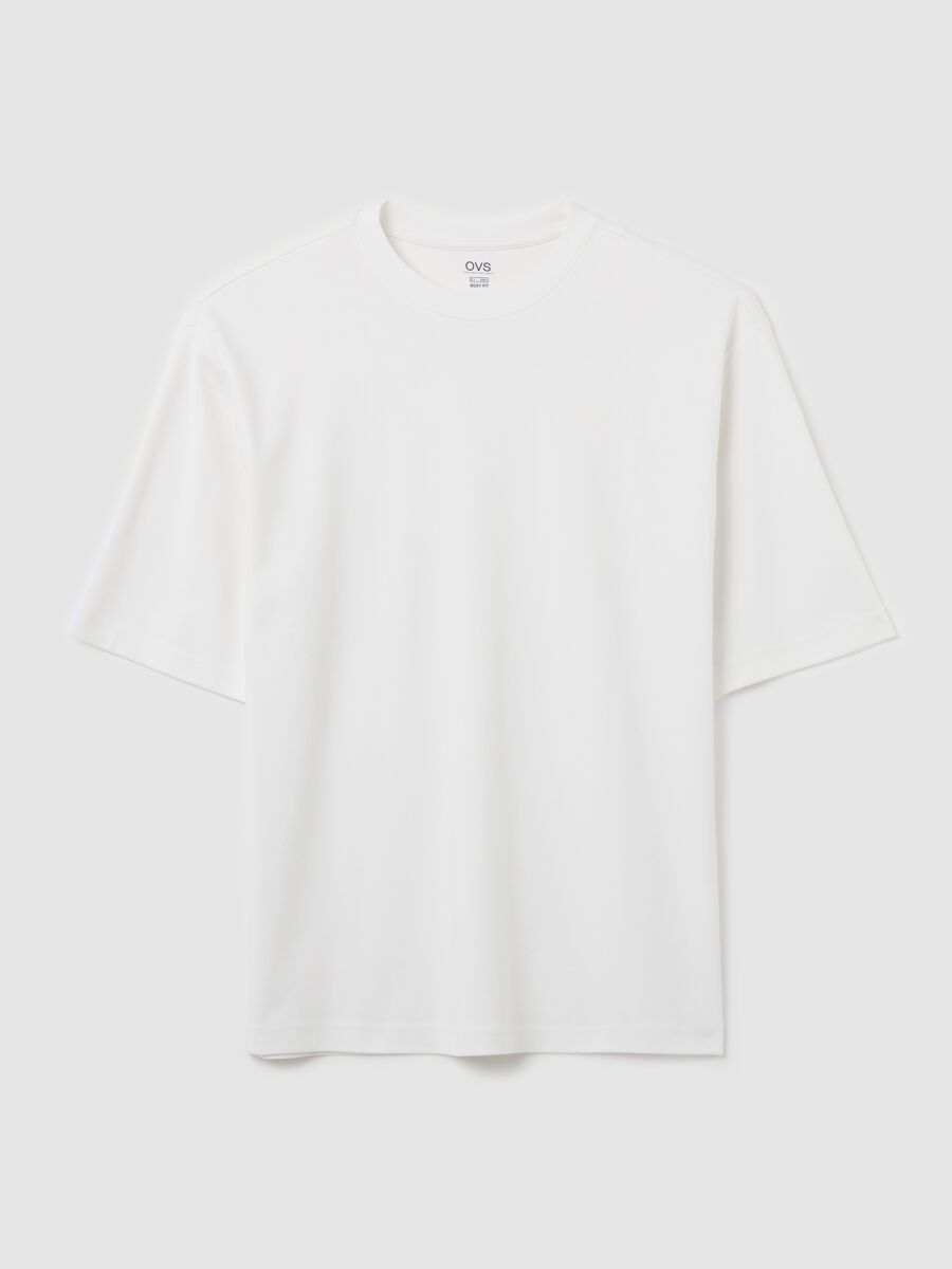 White short sleeve cotton t-shirt_4