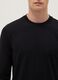 Black long sleeve cotton stretch regular fit t-shirt_3
