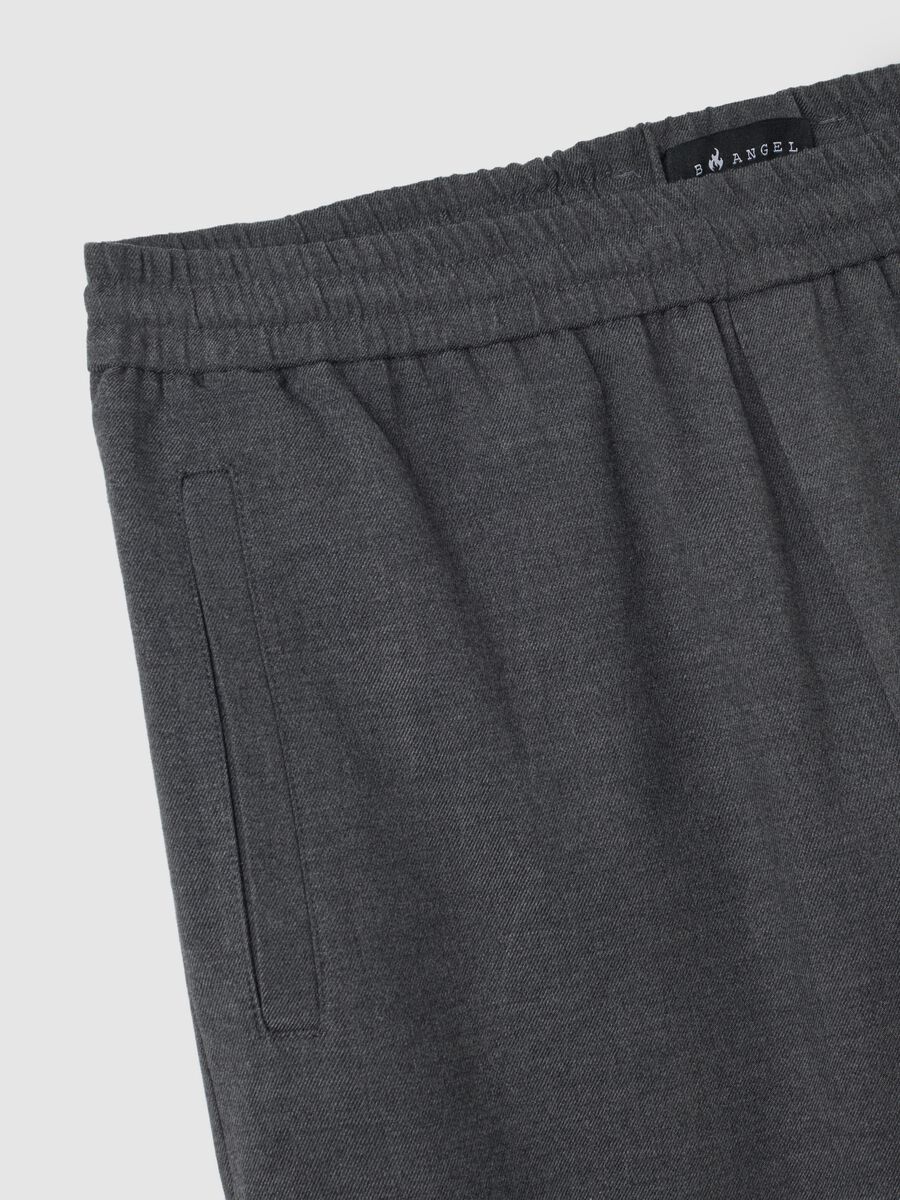 Pantaloni elasticizzati grigi regular fit_1