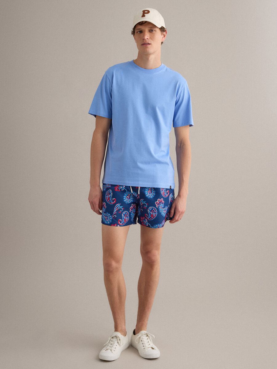 Boxer mare blu con stampa paisley e coulisse_0