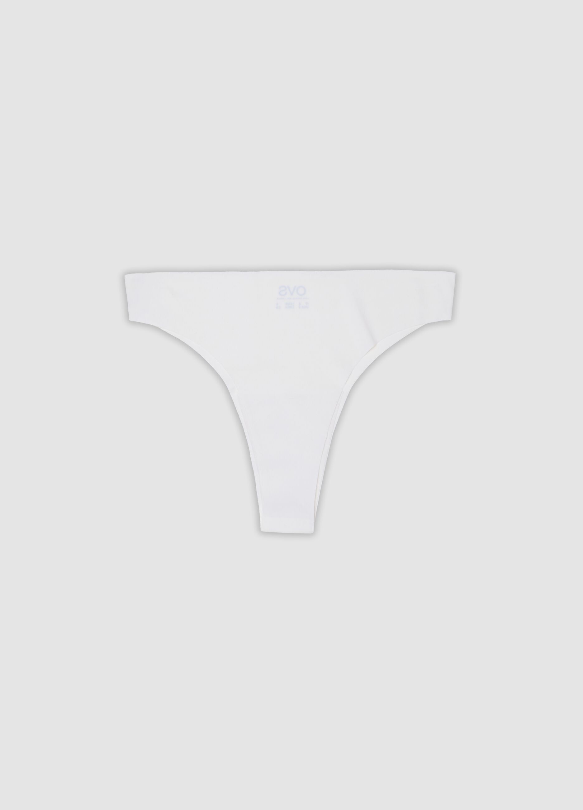 White cotton blend slip with regular fit