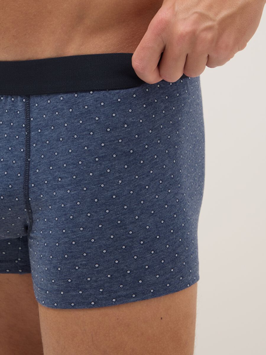 Multipack of Regular Fit Multicoloured Stretch Cotton Boxers_3