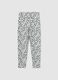 Multicolour cotton skinny leggings for girls_0