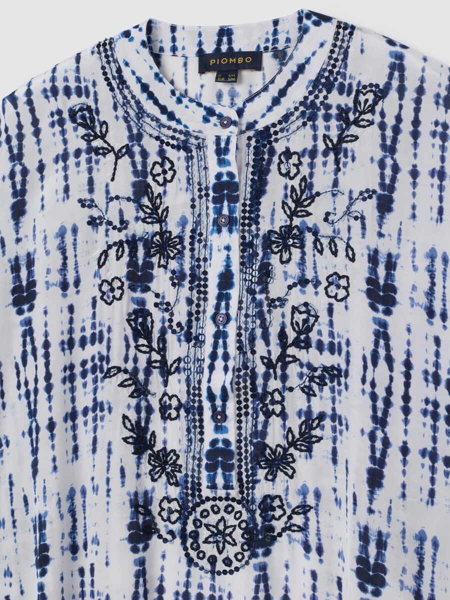 Women's long multicoloured viscose kaftan_5