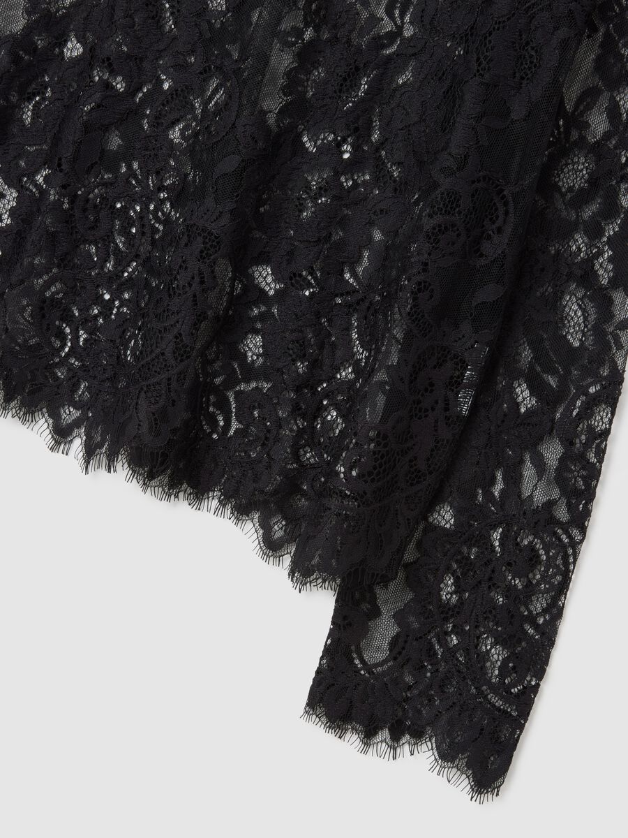 Black top with sheer lace_5