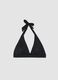 Top bikini elasticizzato nero a triangolo_4