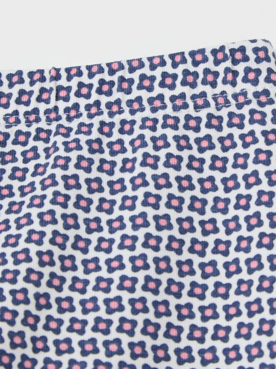 Three-quarter leggings with print_3