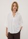 White regular-fit blouse with wide sleeves and mandarin collar_2