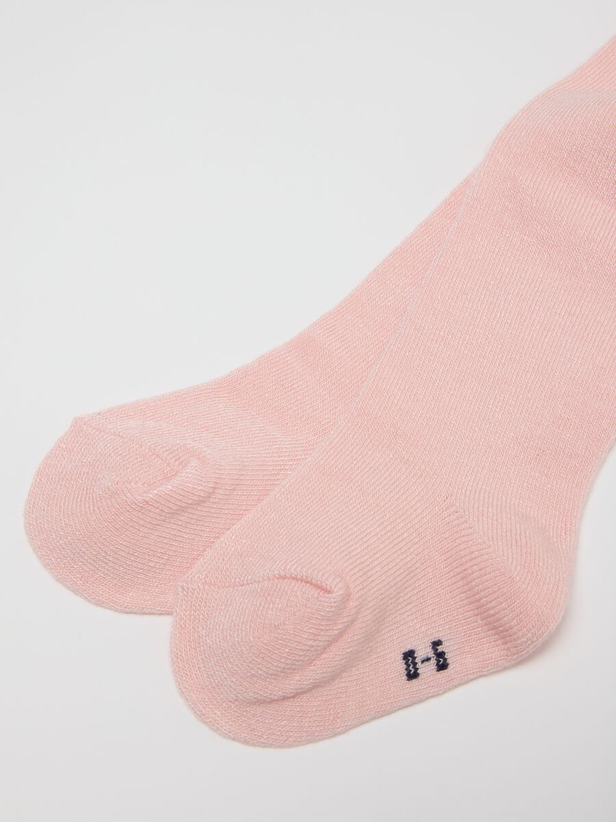 Pink tights in stretchy fabric_1