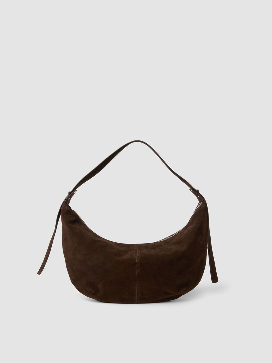 Brown genuine leather shoulder bag_1