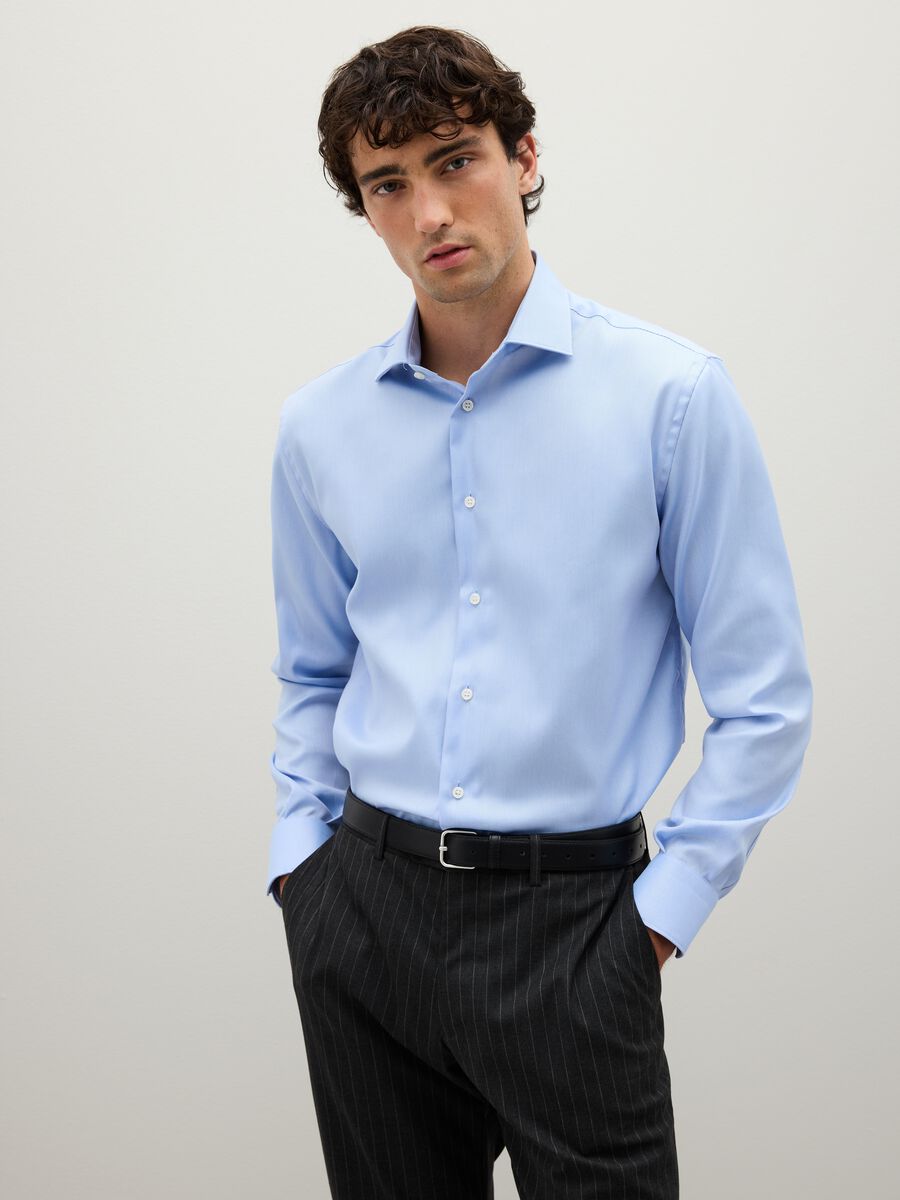 Light Blue Pure Cotton Shirt_0