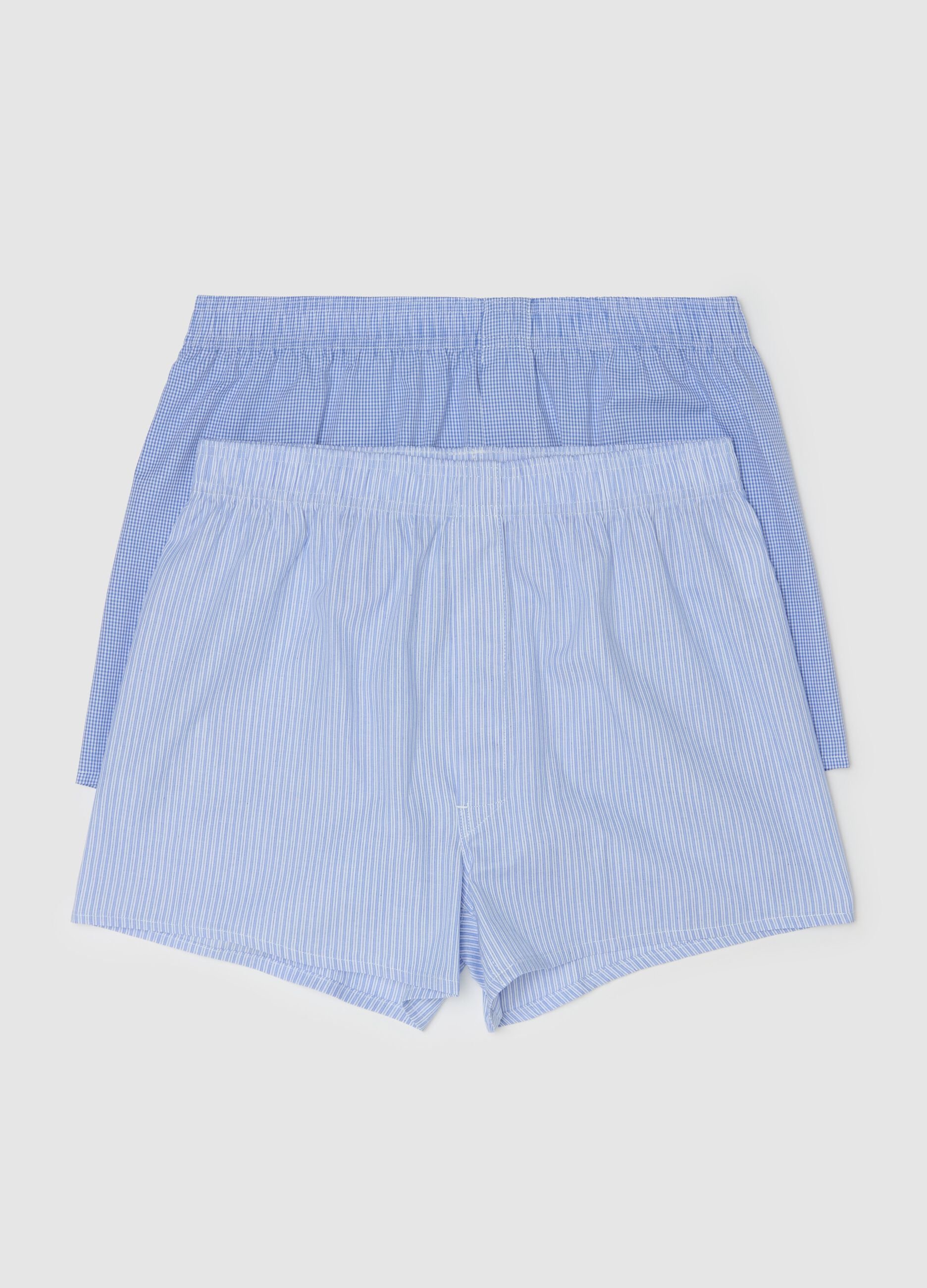 Two-pack woven boxer shorts with pattern