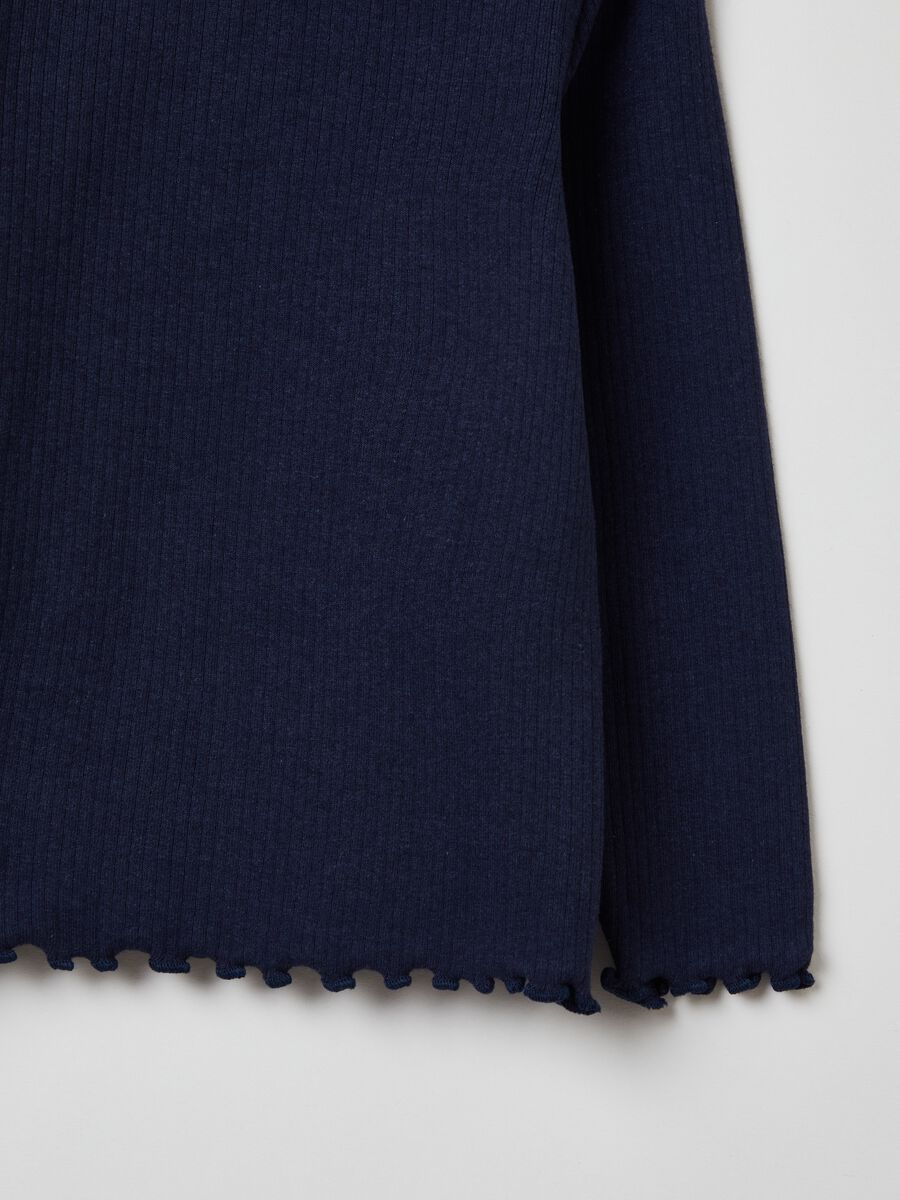 T-shirt maniche lunghe con collo alto_2