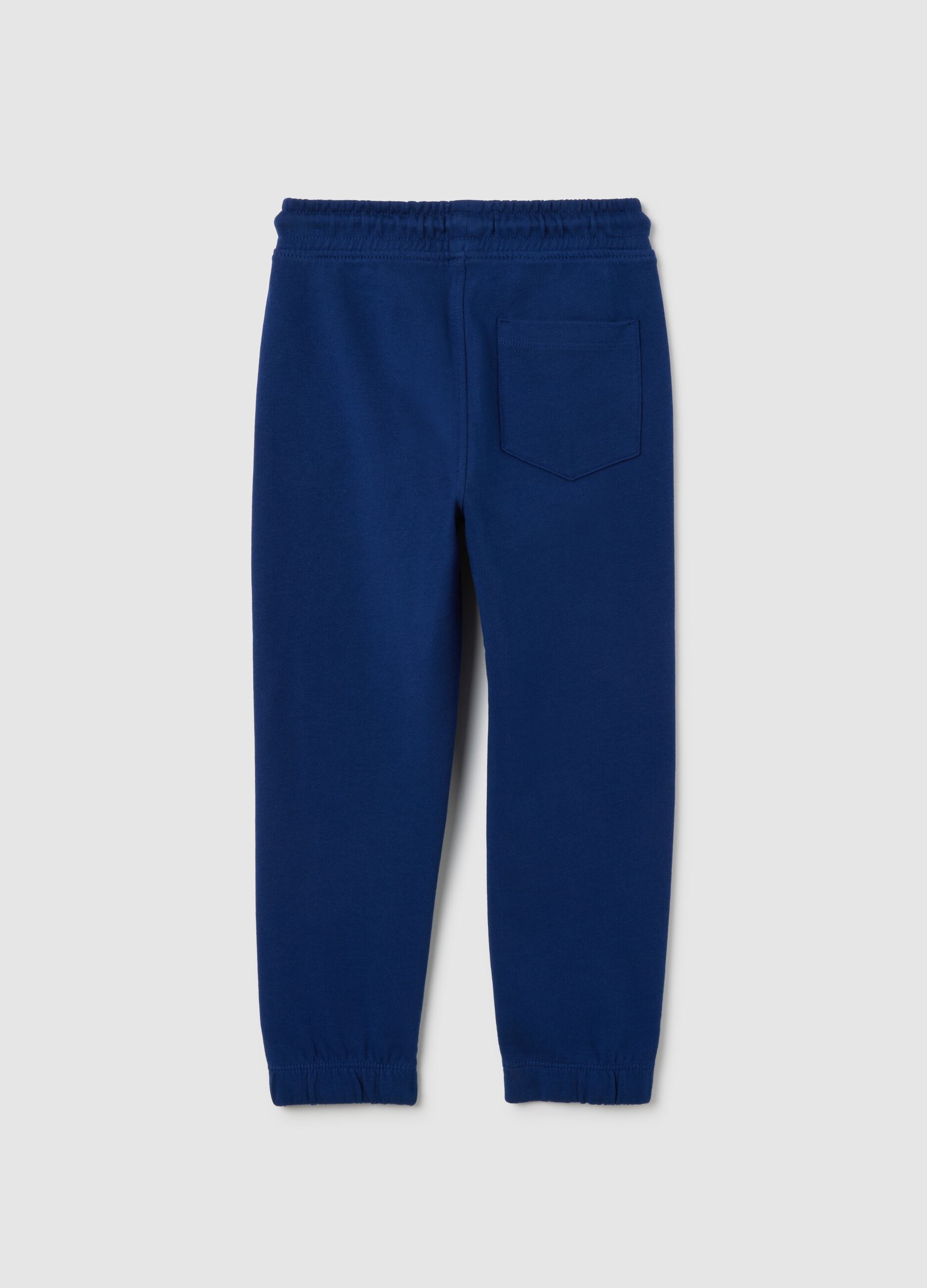 Children's Blue Regular Fit Cotton Trousers