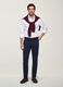 Blue slim-fit chino trousers in lyocell and stretch cotton_0
