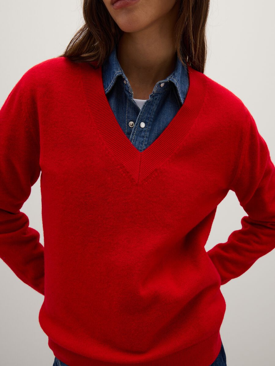 Maglione rosso in lana_3