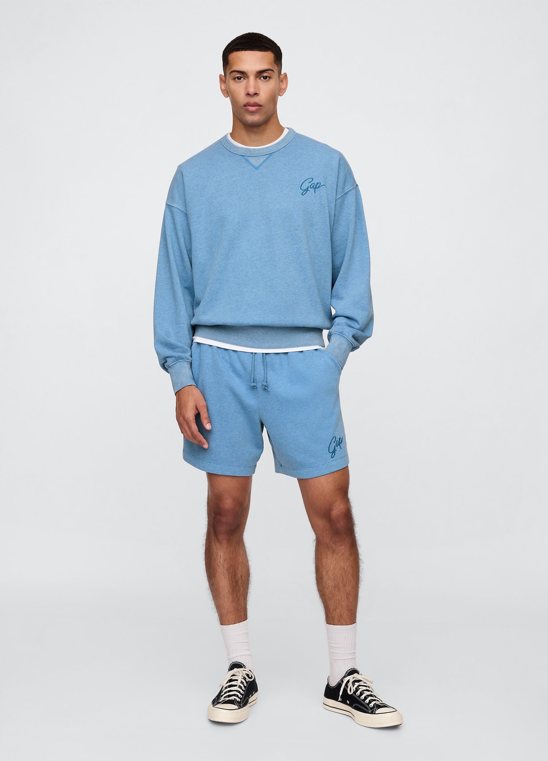 Azure blue Gap shorts in cotton blend