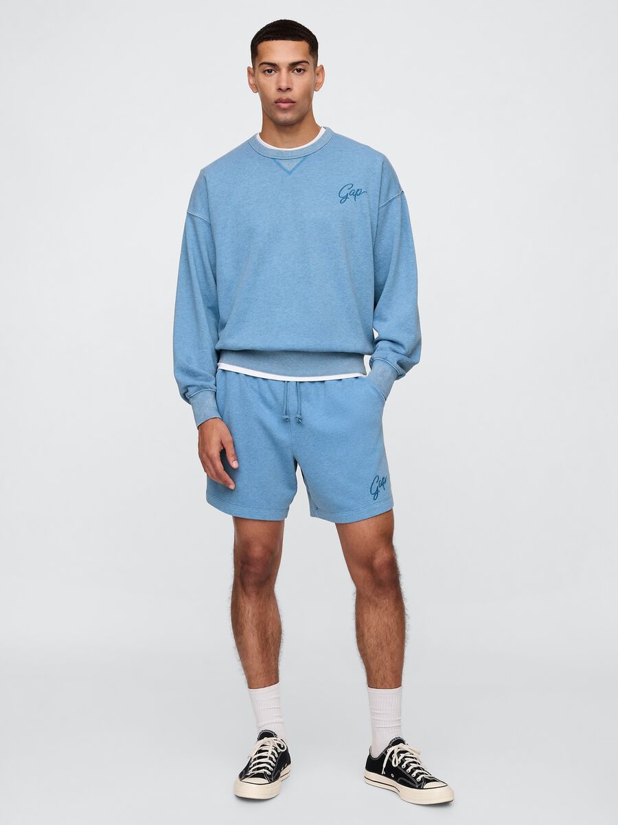 Azure blue Gap shorts in cotton blend_0