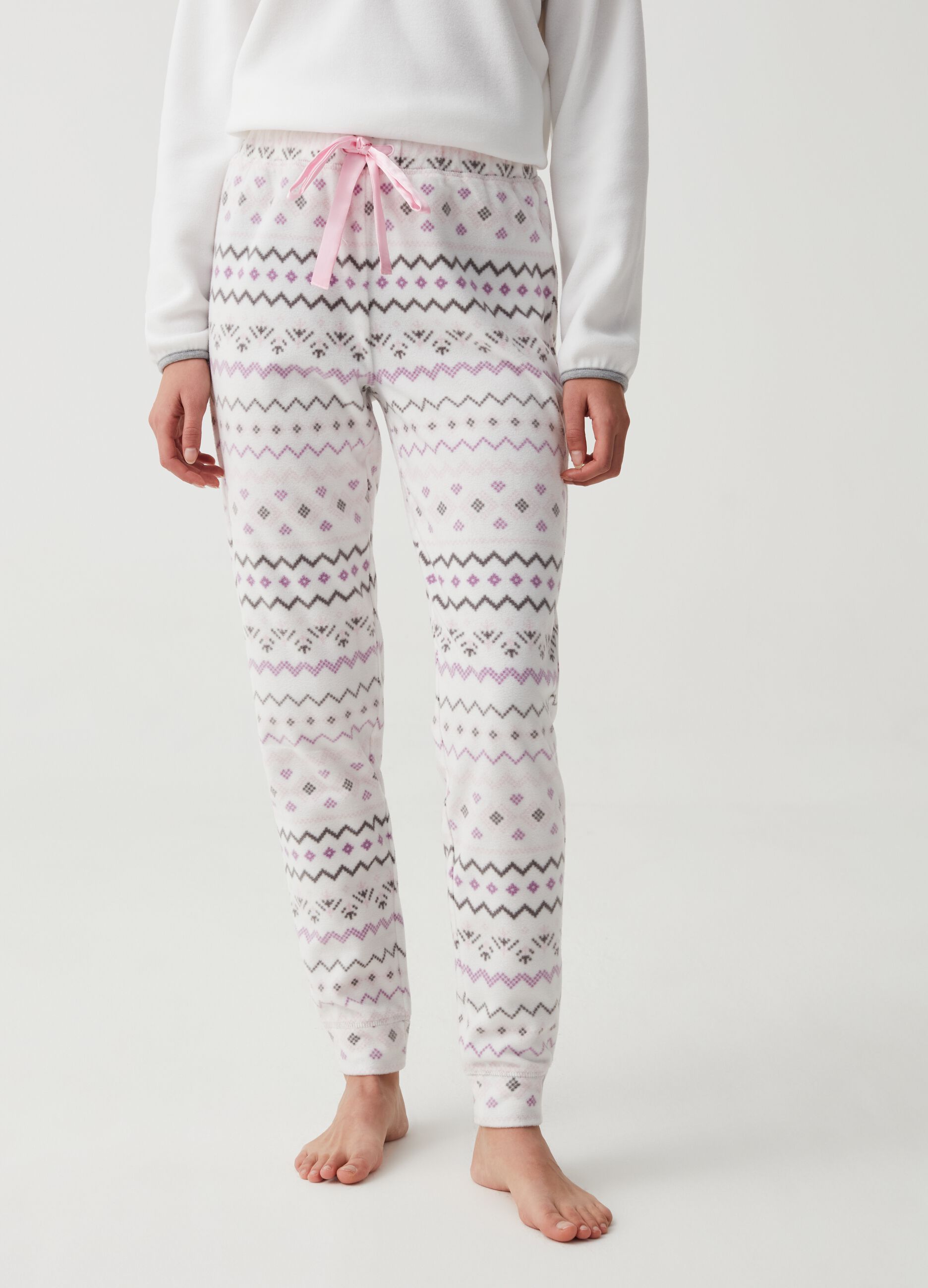 Full-length pyjama bottoms with Norwegian design