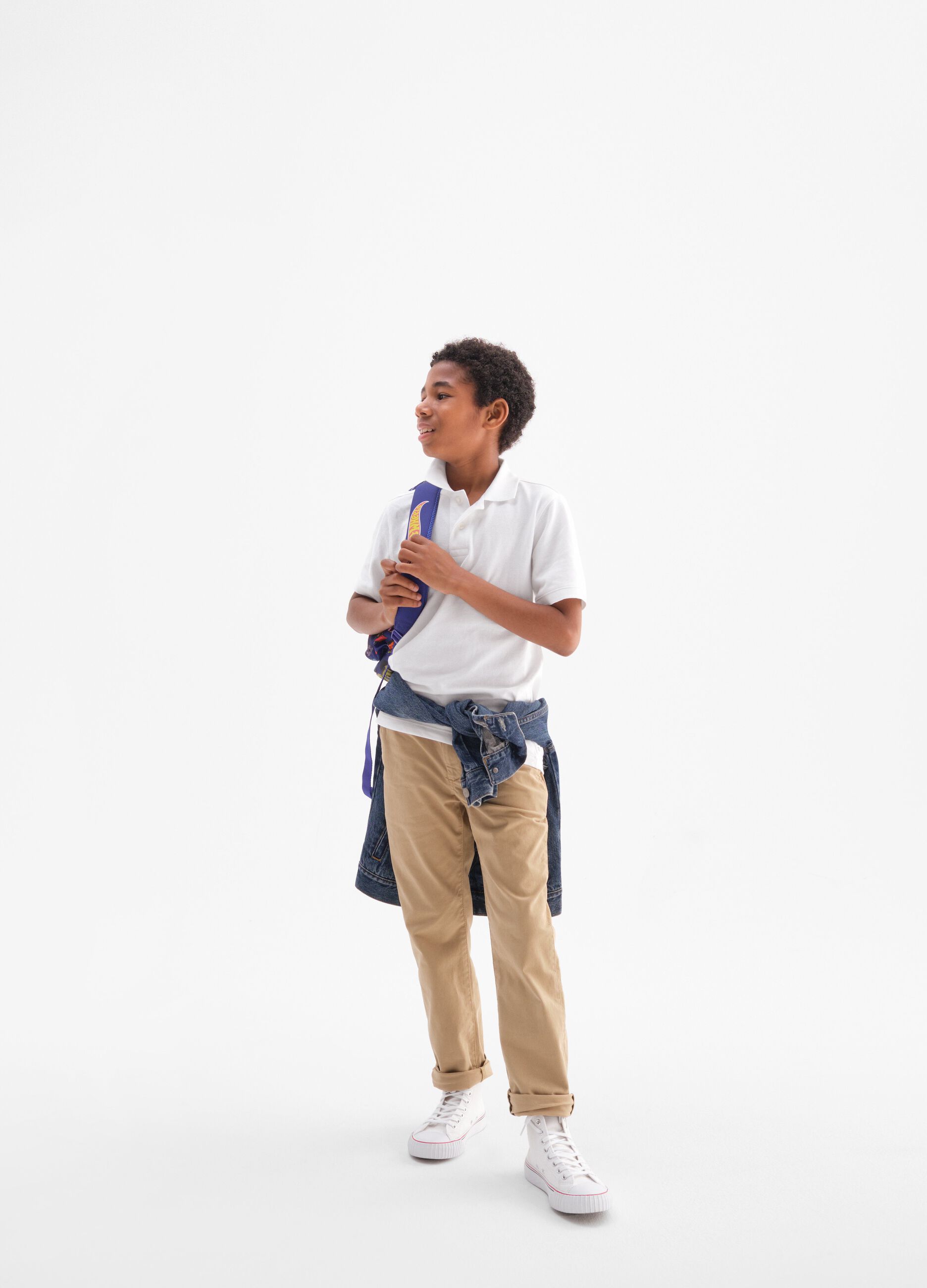 Pantaloni chino in cotone stretch