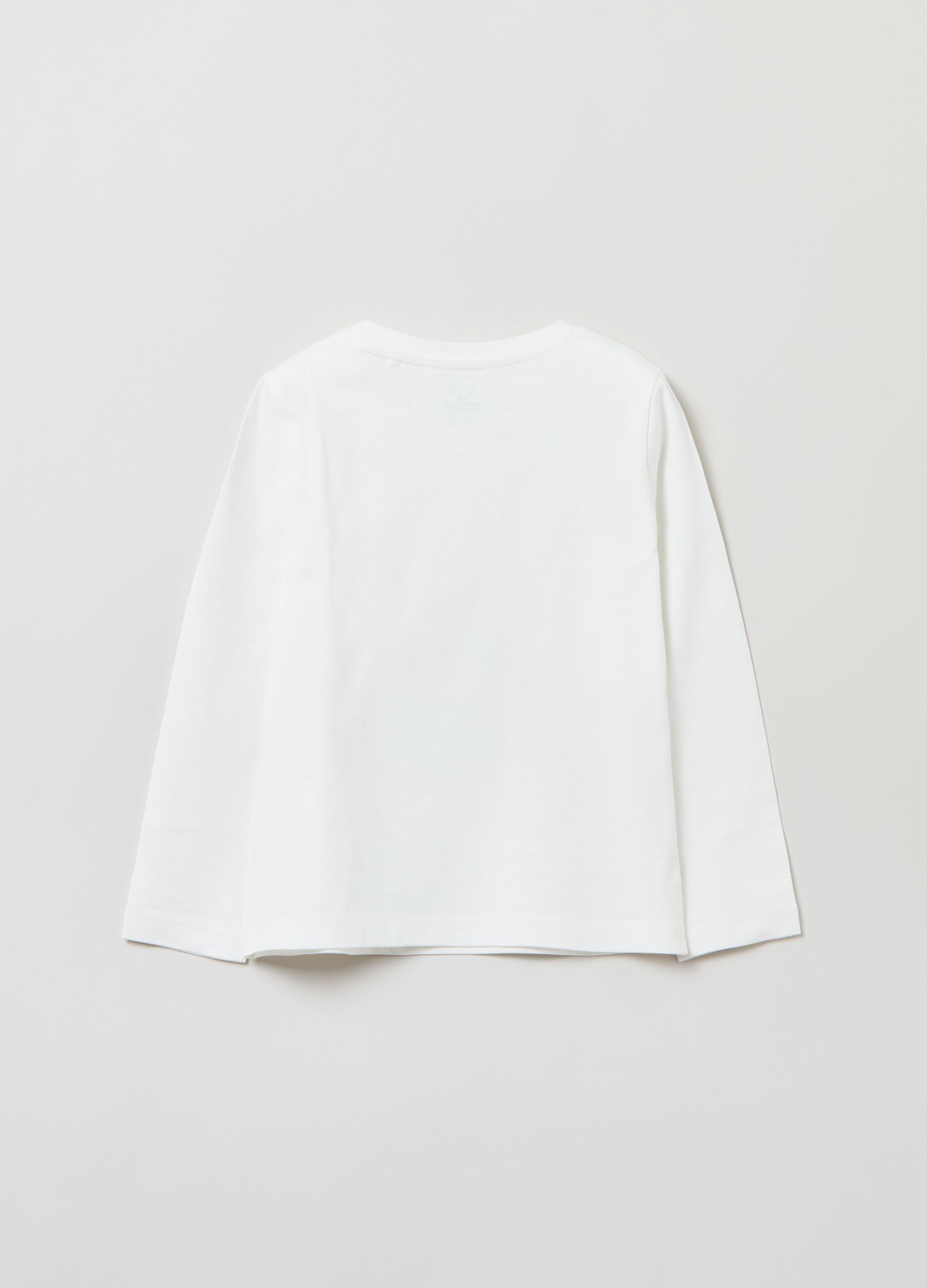 T-shirt a maniche lunghe con stampa_1