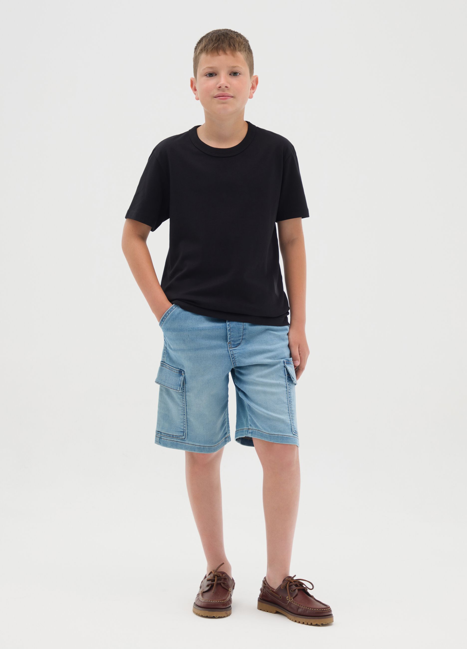 Boys' Regular Fit Denim Shorts