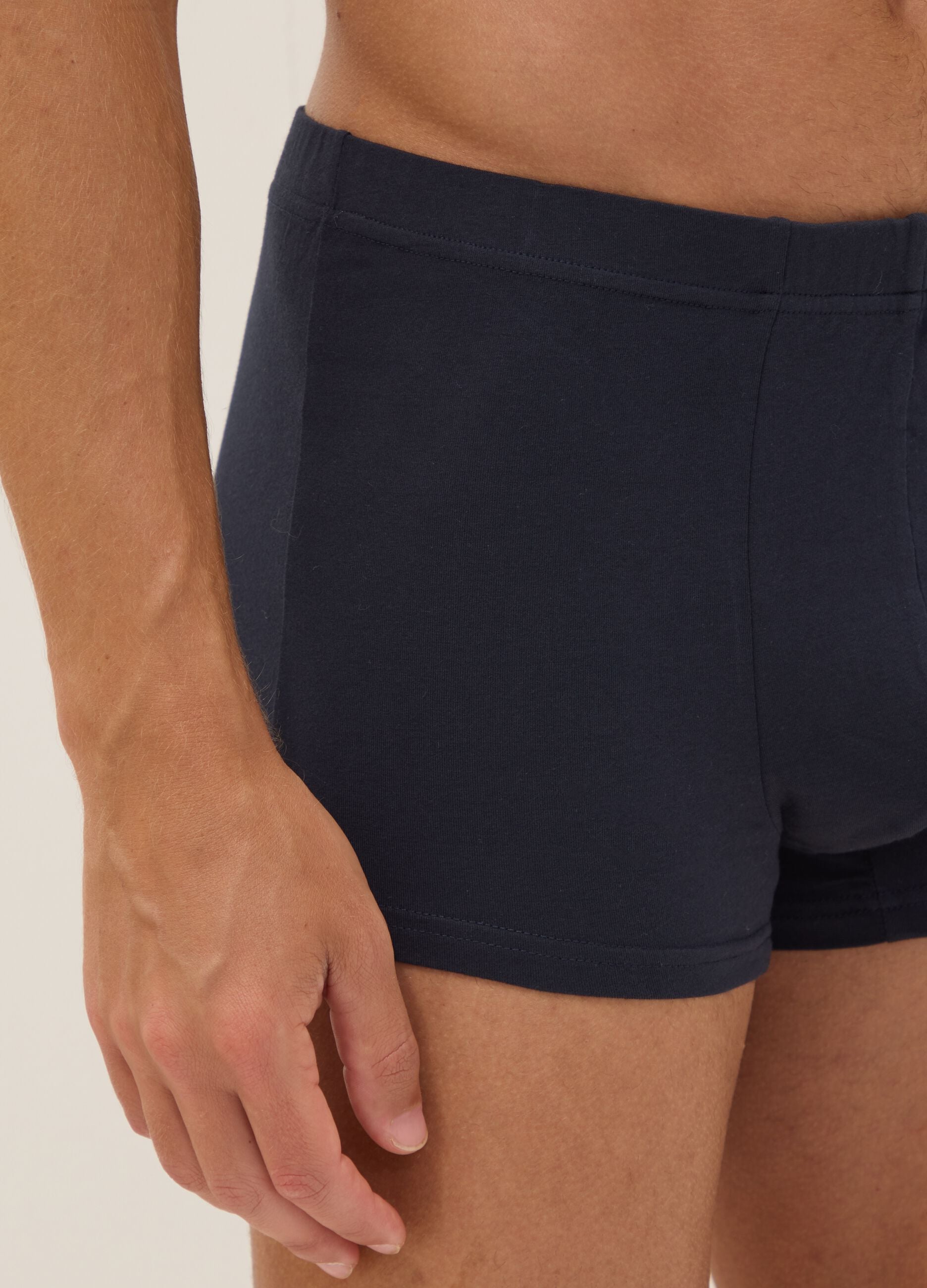 Blue organic cotton boxers
