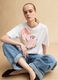 Multicolour pure cotton T-shirt with floral print in regular fit_0