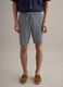 Multicoloured striped regular fit linen-cotton blend shorts_1