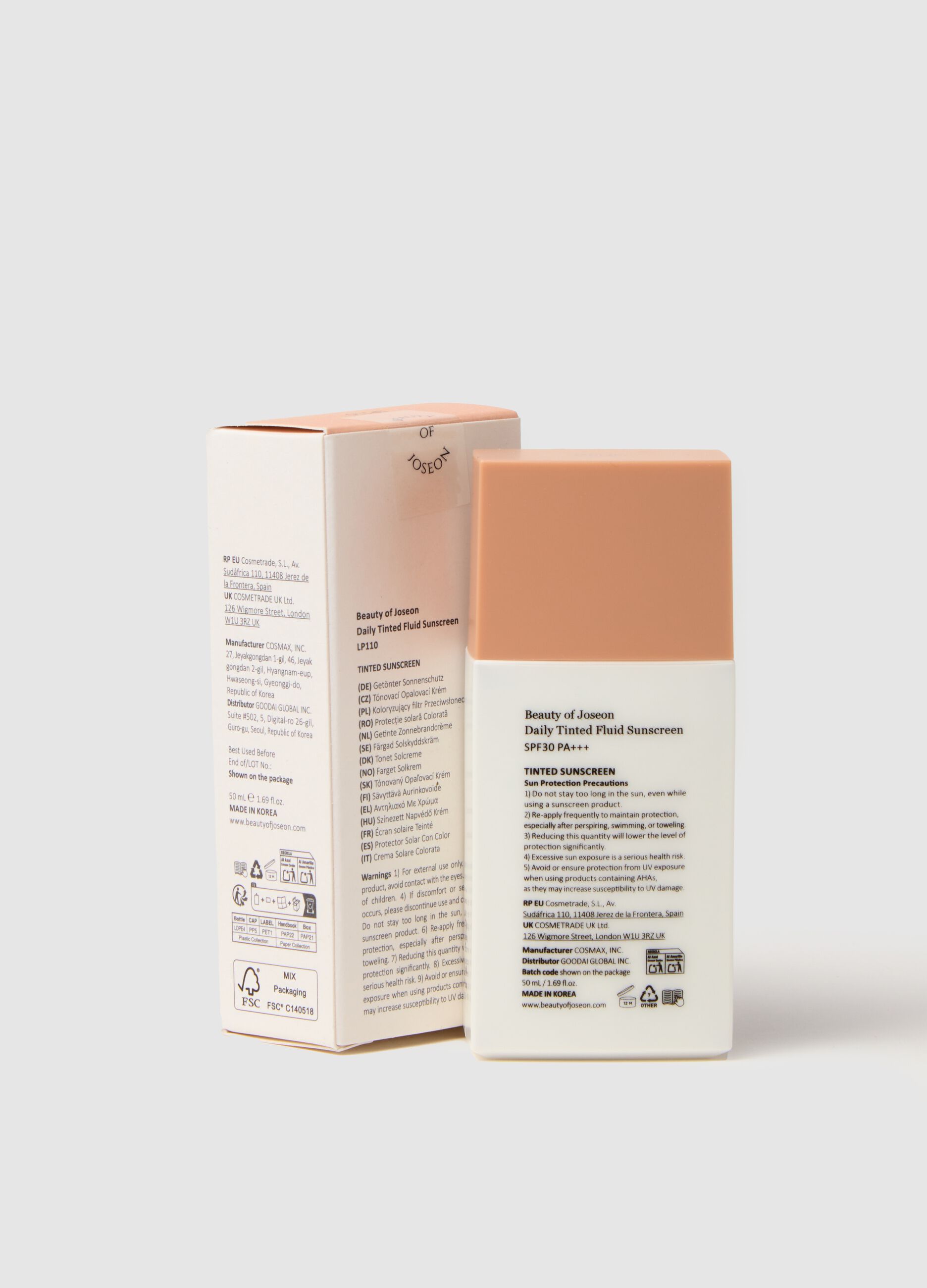 Crema solare colorata con SPF - skincare coreana