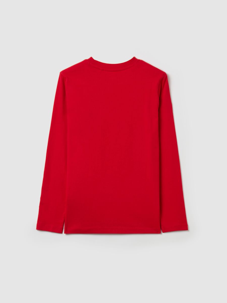 Long-sleeved T-shirt with college print_4