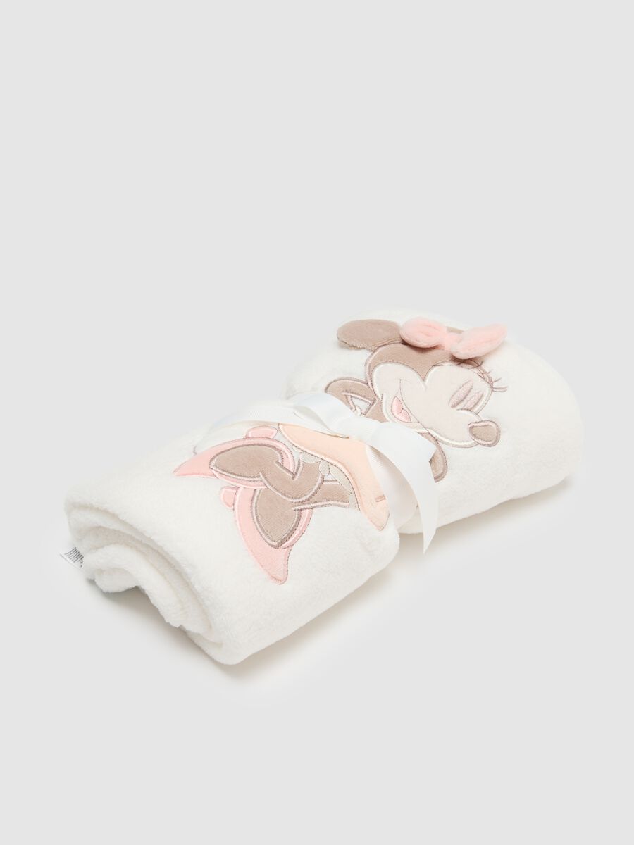 White Baby Blanket with Disney Print_0