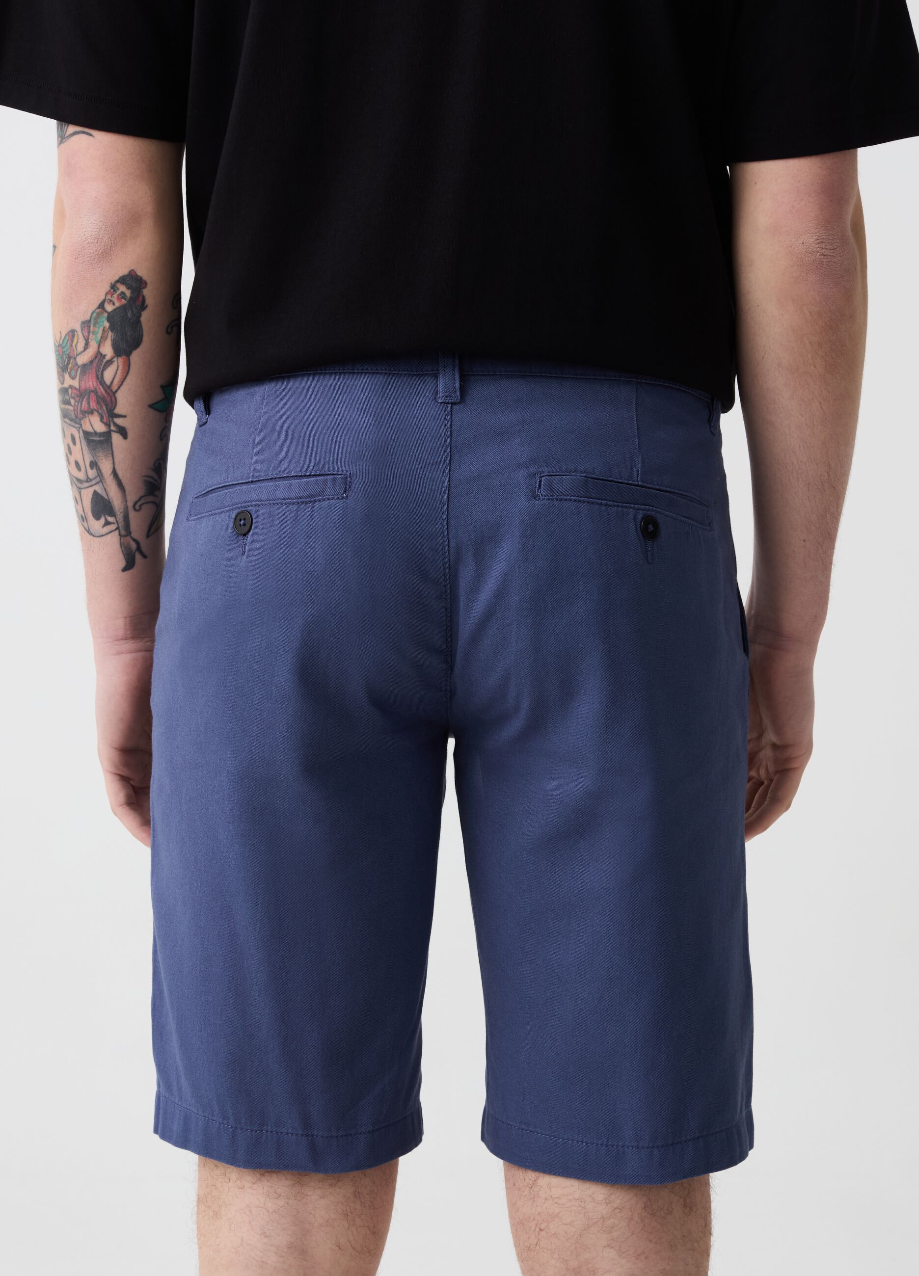 Chino Bermuda shorts in cotton