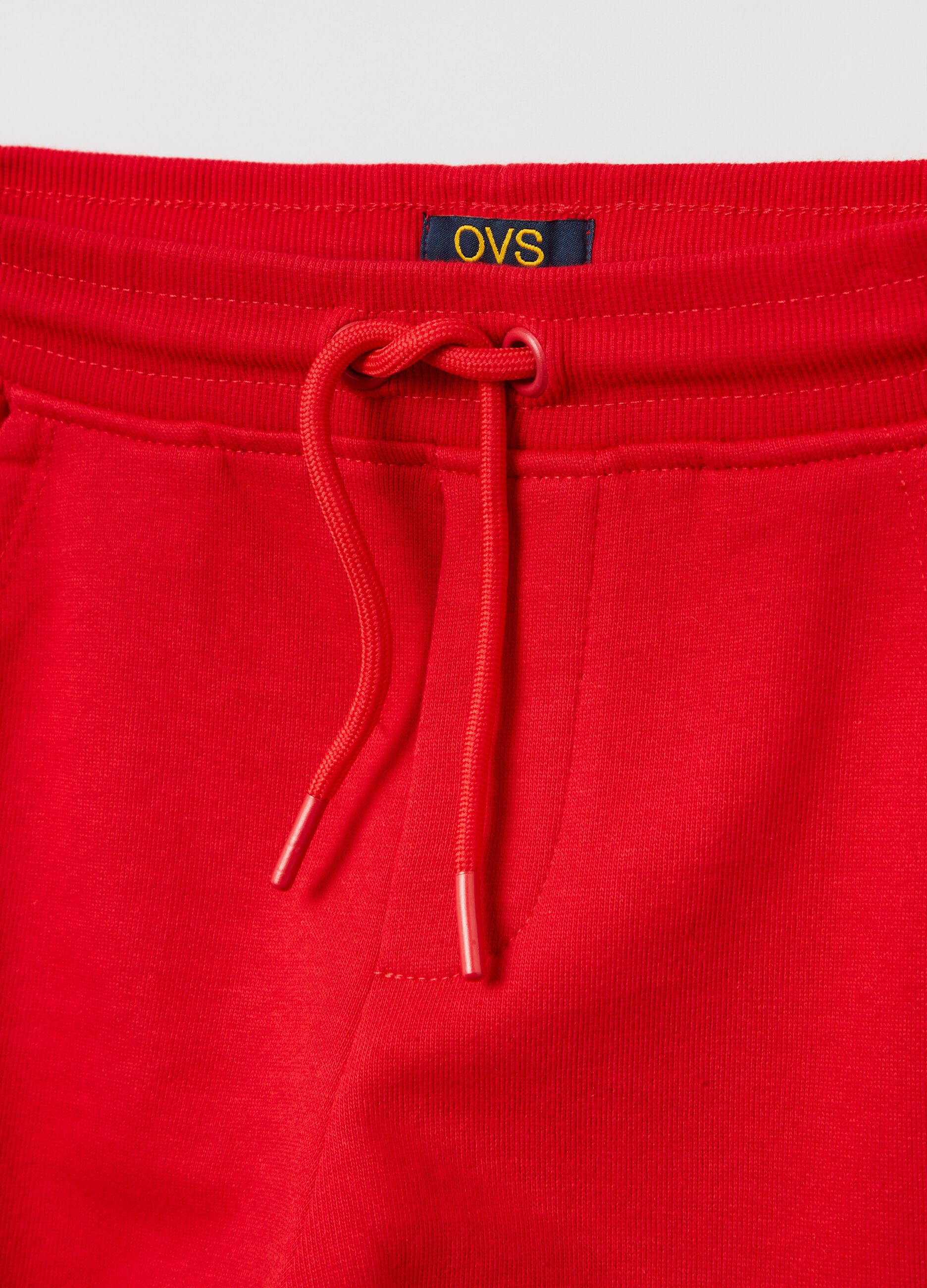Fitness joggers in cotton with drawstring