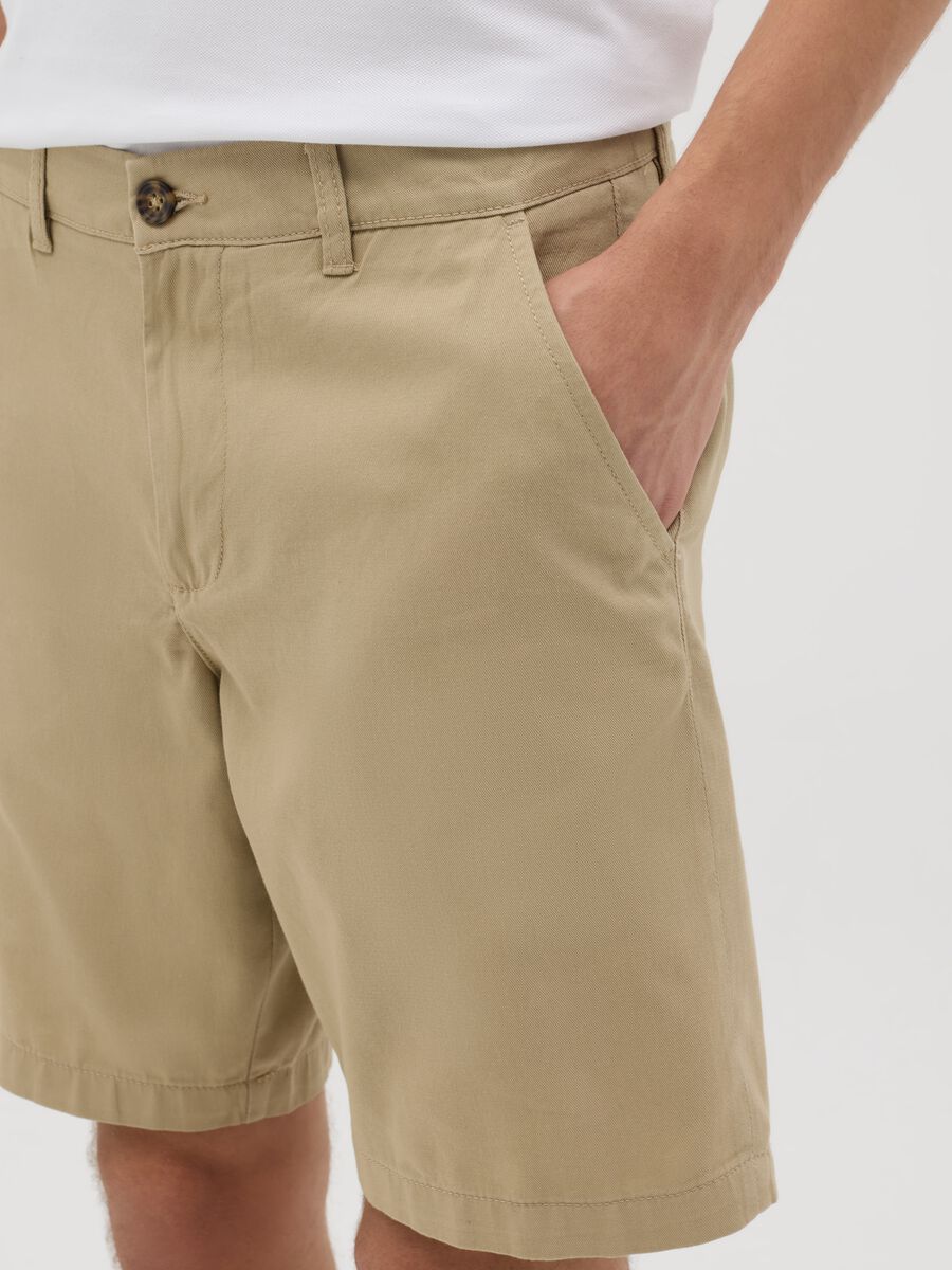 Beige Cotton Shorts by Ovs_3